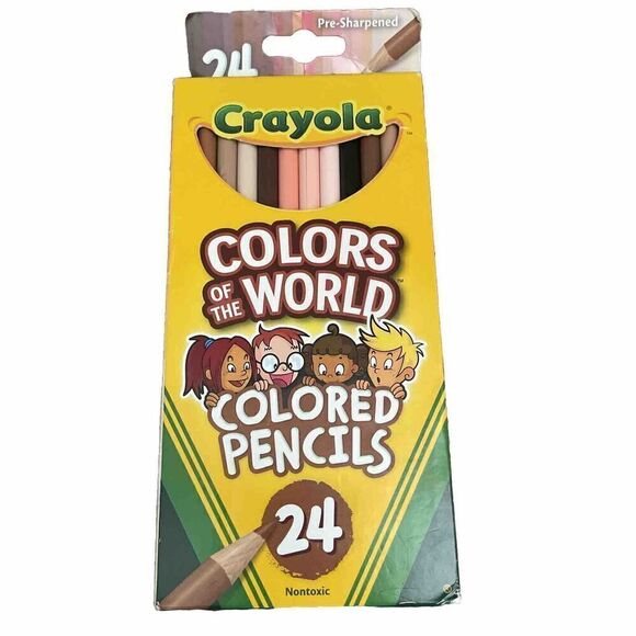Crayola Colors Of The World Colored Pencils~ 24 Ct Box~ Pre-Sharpened~ NEW! - Picture 1 of 1